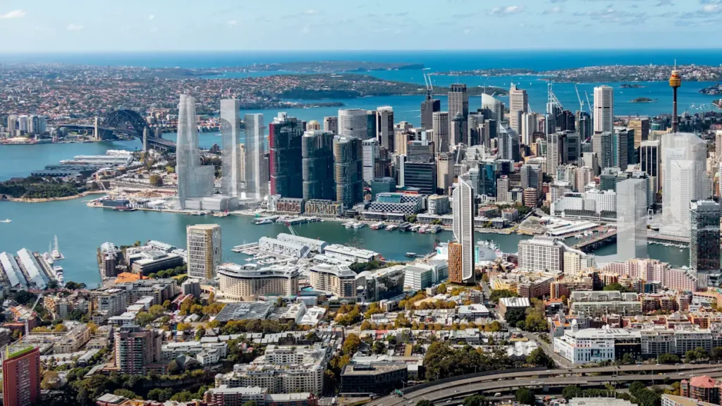 Aerial View of Prymont City